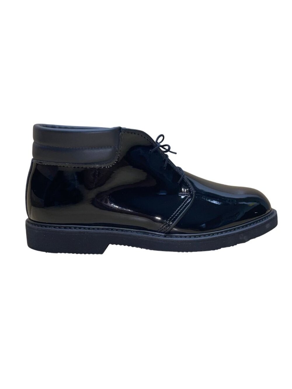 Bates Men’s Hi-Gloss Black Man-Made Patent Chukka Boots Size 9D